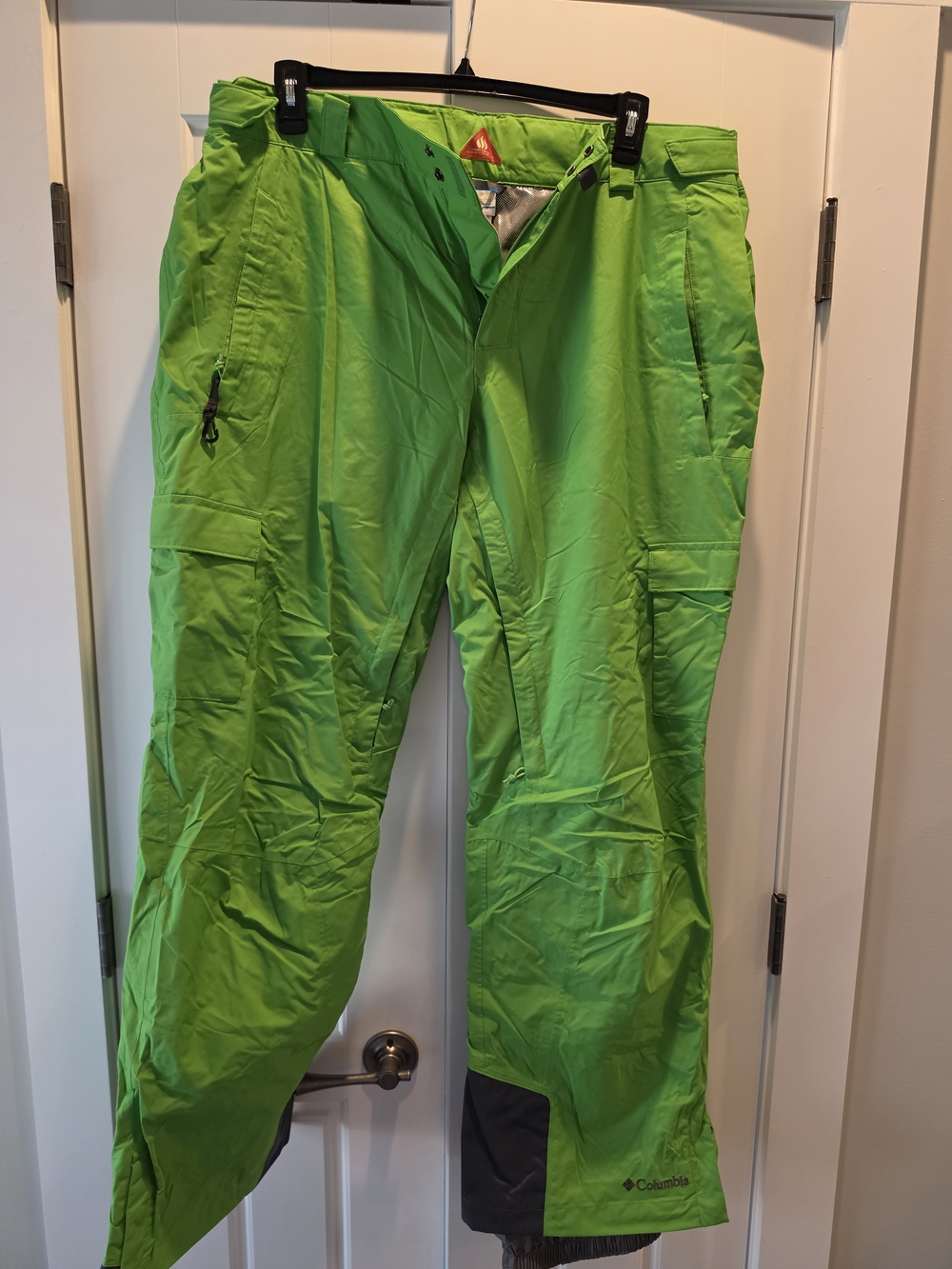 Columbia Men’s Neon Green Cargo Ski Pants